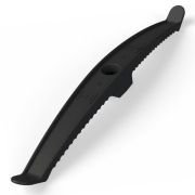 Держатель кабеля двусторонний для прямого монтажа черный Промрукав