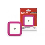 Ночник IN HOME NLE 03-SP-DS с датч. КВАДРАТ розовый