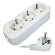 Удлинитель Универсал Е-303 3гн 10м с/з 10А (ПВС 3х1)