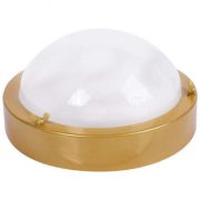 Светильник 60W круг золото НББ ЛОН E27 IP65 03-60-003 «Терма 3»