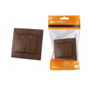 Выключатель СУ 2-кл с инд. ТДМ Таймыр бук