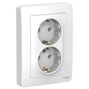 Розетка СУ 2-м Бланка с/з б/ш 16А белый